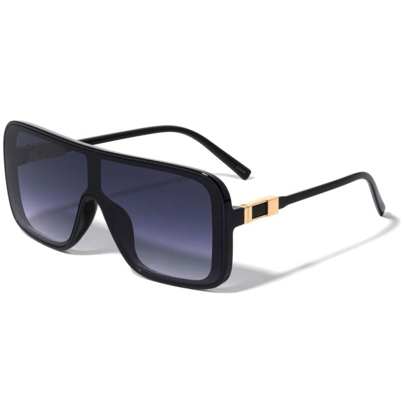 Accessories - Fashion Brand Designer Irregular Square Sunglasses Black Lens Women Retro Modern